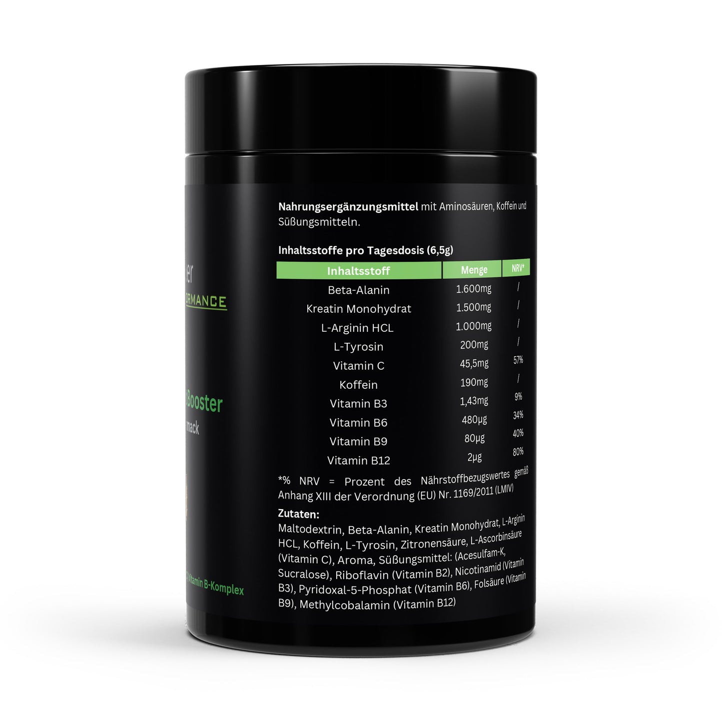 Pre-Workout Booster - Geschmack: Apfel